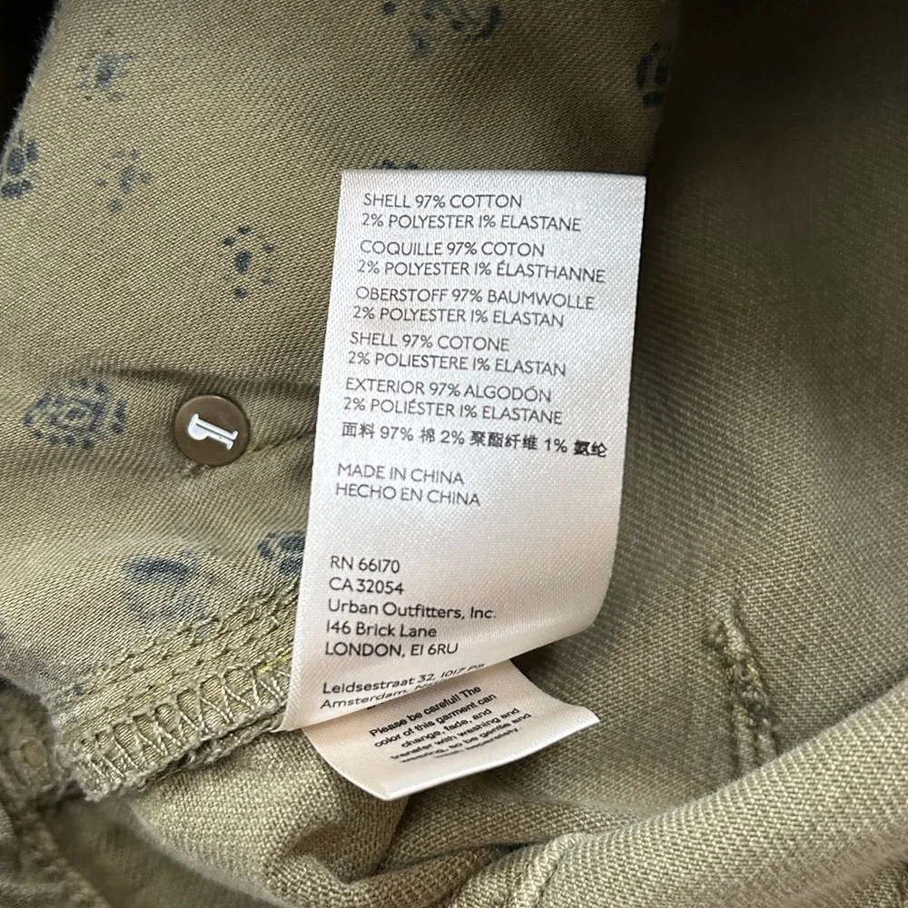 Pilcro Anthropologie The Bow Green Boyfriend Curved Jeans